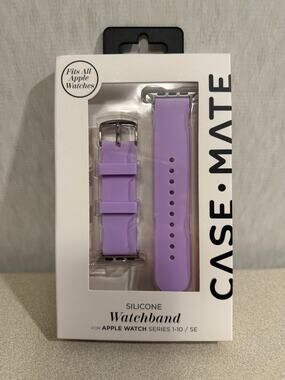 Case-Mate Silicone Watchband Purple Lavender for Apple Watch Series 1-10 SE New